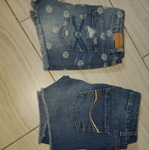 Two pair of jean shorts